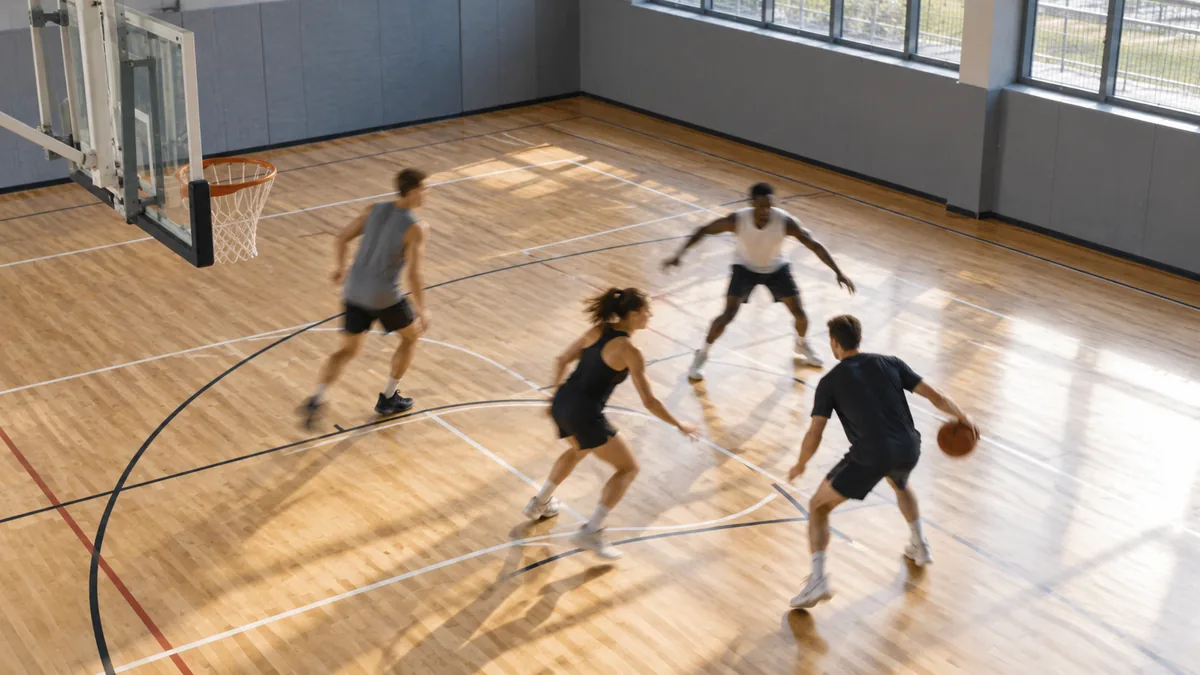 Basketspel intervalltraning kondition 01