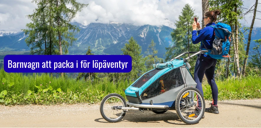 Lättrullande joggingvagn bäst för långa löparäventyr